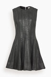 Simkhai Delfie Mini Dress in Coated Black