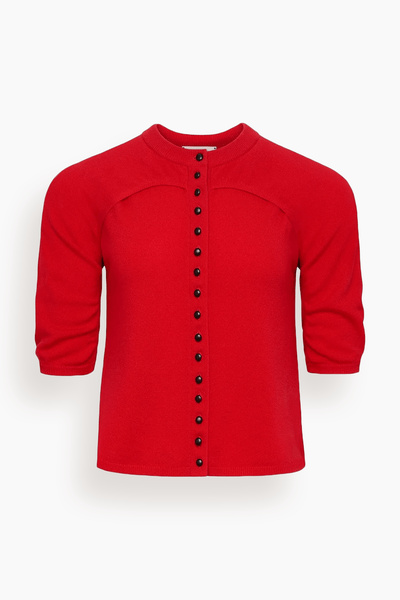 Axen Cardigan in Rouge