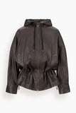 Staud Gondola Leather Jacket in Earth