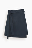 Sa Su Phi Skirts Wrap Skirt in Blu Navy