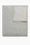 ChappyWrap Harborview Herringbone Blanket in Light Grey