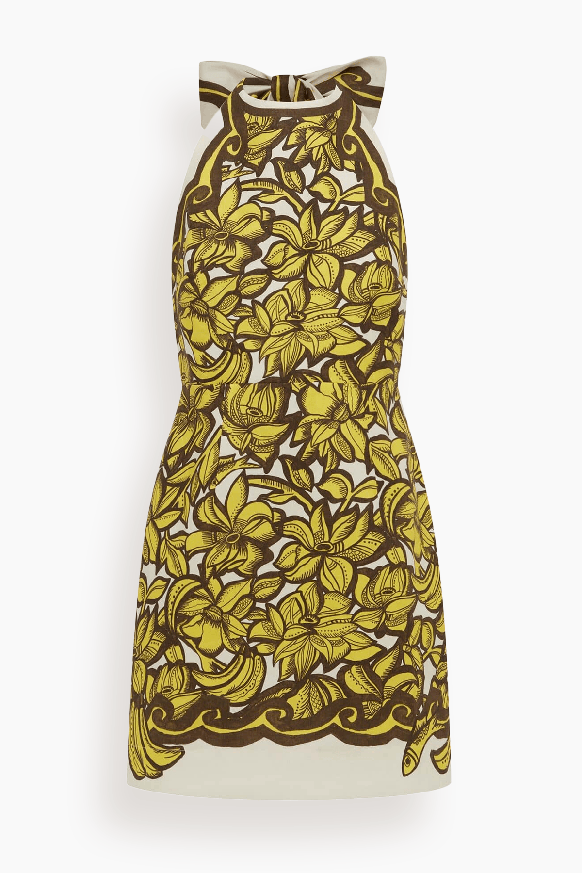 alemais yellow mini dress Almais Frankie Mini Dress | Print | Size 14