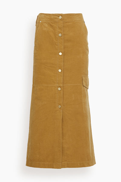Twisted Structure Skirt in Dusty Camel
