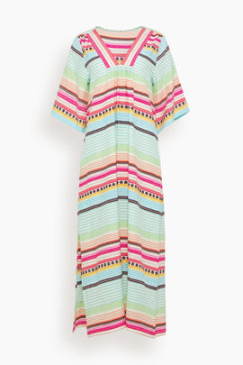 Edna V-Neck Dress in Beali Festival