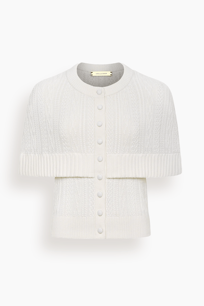 Caspian Cardigan in Ecru