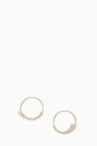 The Finest Stack Magic Power Threader Hoop Earrings in 14k Yellow Gold