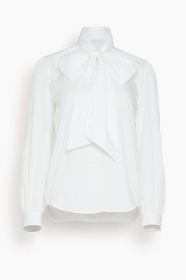 Bourrienne Paris Tops Comtesse Shirt in White Bourrienne Paris Comtesse Shirt in White