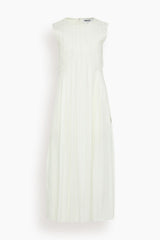 ivory pleated maxi dress Ivory Pleated Midi Cami Dress