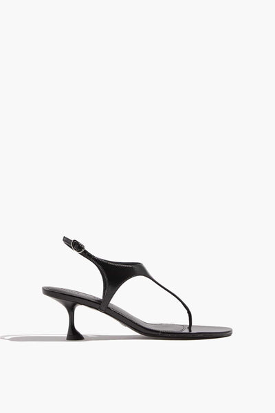 Tee Thong Sandals in Black
