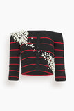 Hellessy Rami Knit in Black Stripe