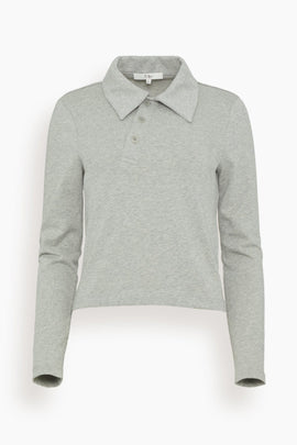 Perfect T Shrunken Polo in Heather Grey