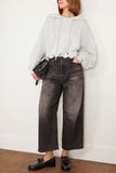 R13 Jeans Crop Wide Leg Jean in Wilson Black R13 Crop Wide Leg Jean in Wilson Black