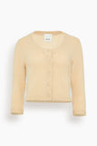 Allude Rd Cardigan in Macadamia