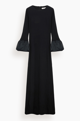Cloudy Allure Dress in Pure Black
