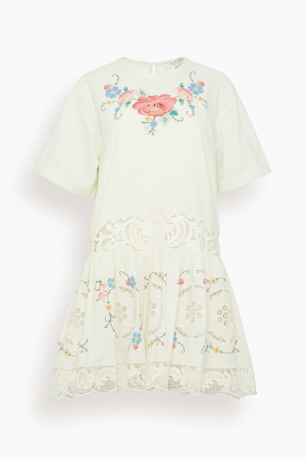 Sea Astrid Embroidery Mini Dress in Multi