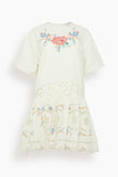 Sea Astrid Embroidery Mini Dress in Multi