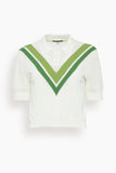 Tanya Taylor Camilla Top in Ivory