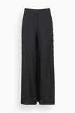 Simkhai Cayman Wide Leg Pant in Black