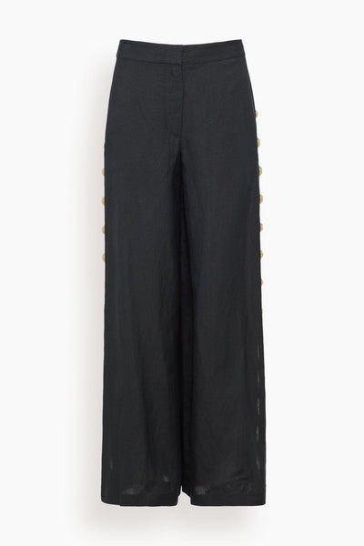 Cayman Wide Leg Pant in Black