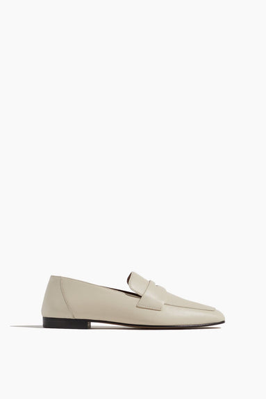 Le Monde Beryl Loafers Soft Loafer Placket in Ecru Leather Le Monde Beryl Soft Loafer Placket in Ecru Leather
