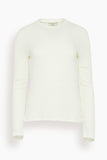 Loulou de Saison Ortigia Long Sleeve Top in Ivory