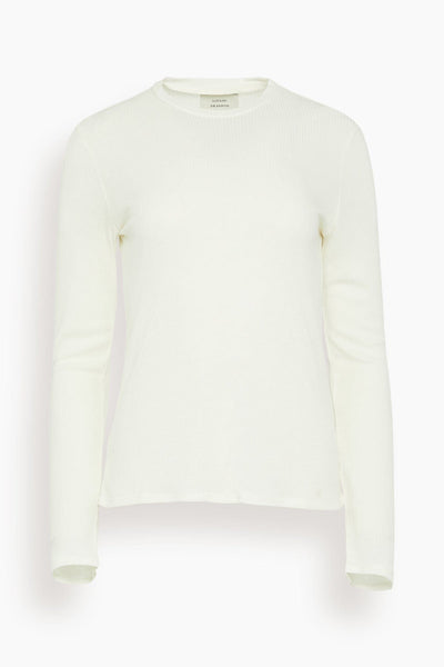 Ortigia Long Sleeve Top in Ivory