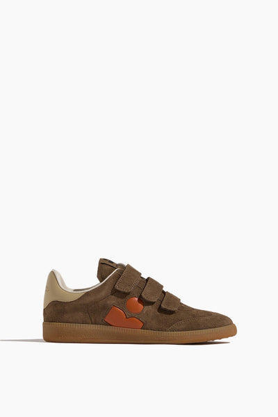 Beth Sneaker in Khaki/Orange