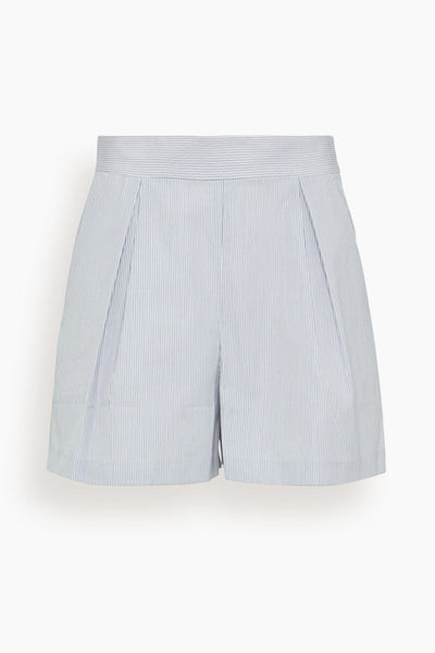 Ivy Short in Navy Pinstripe