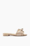 Alexandre Birman Maxi Clarita Padded Raffia Flat in Shell