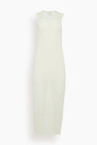 Loulou de Saison Philae Sleeveless Long Knit Dress in Ivory