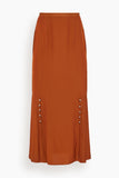 Lanvin A-Line Skirt in Chestnuts