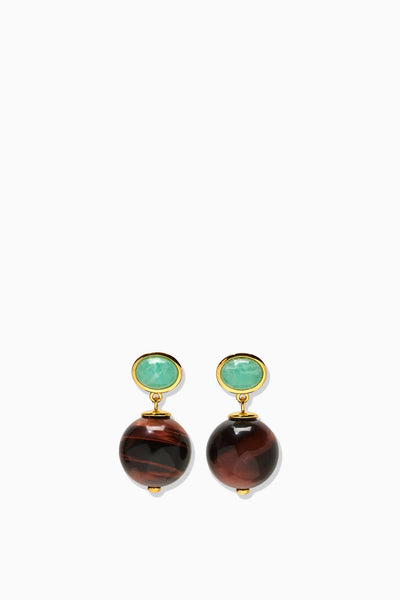 Umbria Earrings in Tiger's Eye