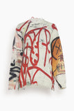 R13 Sweaters Mercer Street Oversized Graffiti Sweater in Mercer