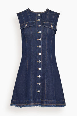 Hanley Mini Dress in Indigo Rinse