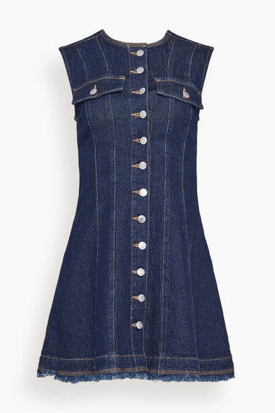 Hanley Mini Dress in Indigo Rinse