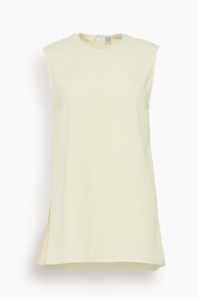 Woven Stripe Top in Ecru
