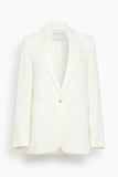 Forte Forte Chic Linen Cloth Jacket in Crystal