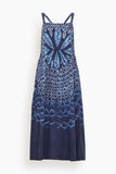 Sea Dresses Blythe Tie Dye Print Tank Dress in Blue