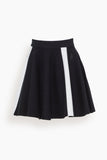 JW Anderson Skirts Contrast A-Line Mini Skirt in Black