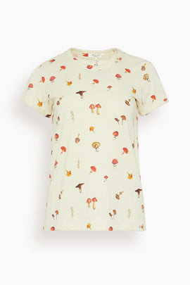 All Over Mushroom Tee in Ivory Multi