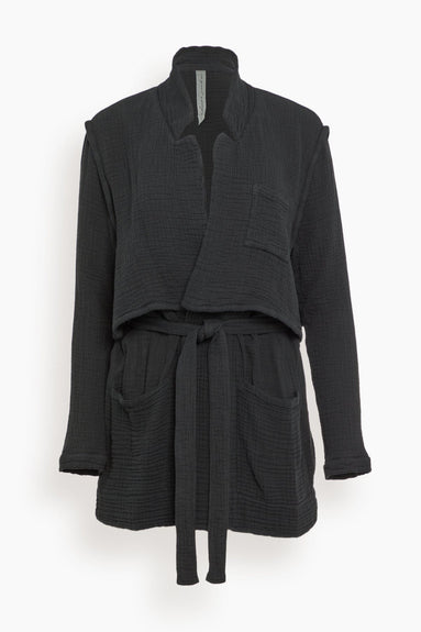 Raquel Allegra Jackets La Brea Trench Jacket in Black Raquel Allegra La Brea Trench Jacket in Black