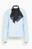 Dorothee Schumacher Pure Power Blouse in Ice Sky