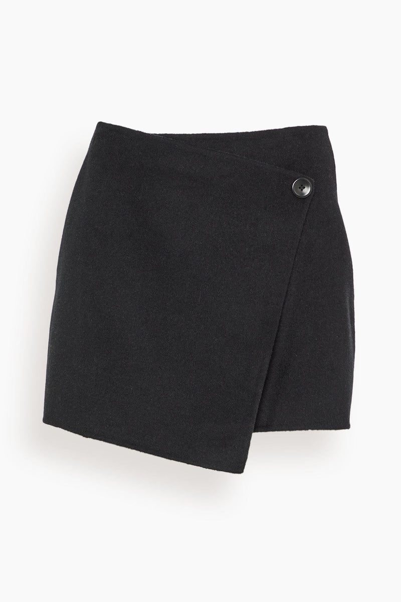 Reversible Double Faced Wrap Mini Skirt