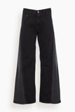 MM6 Maison Margiela Jeans Half and Half Denim Trousers in Black/Grey