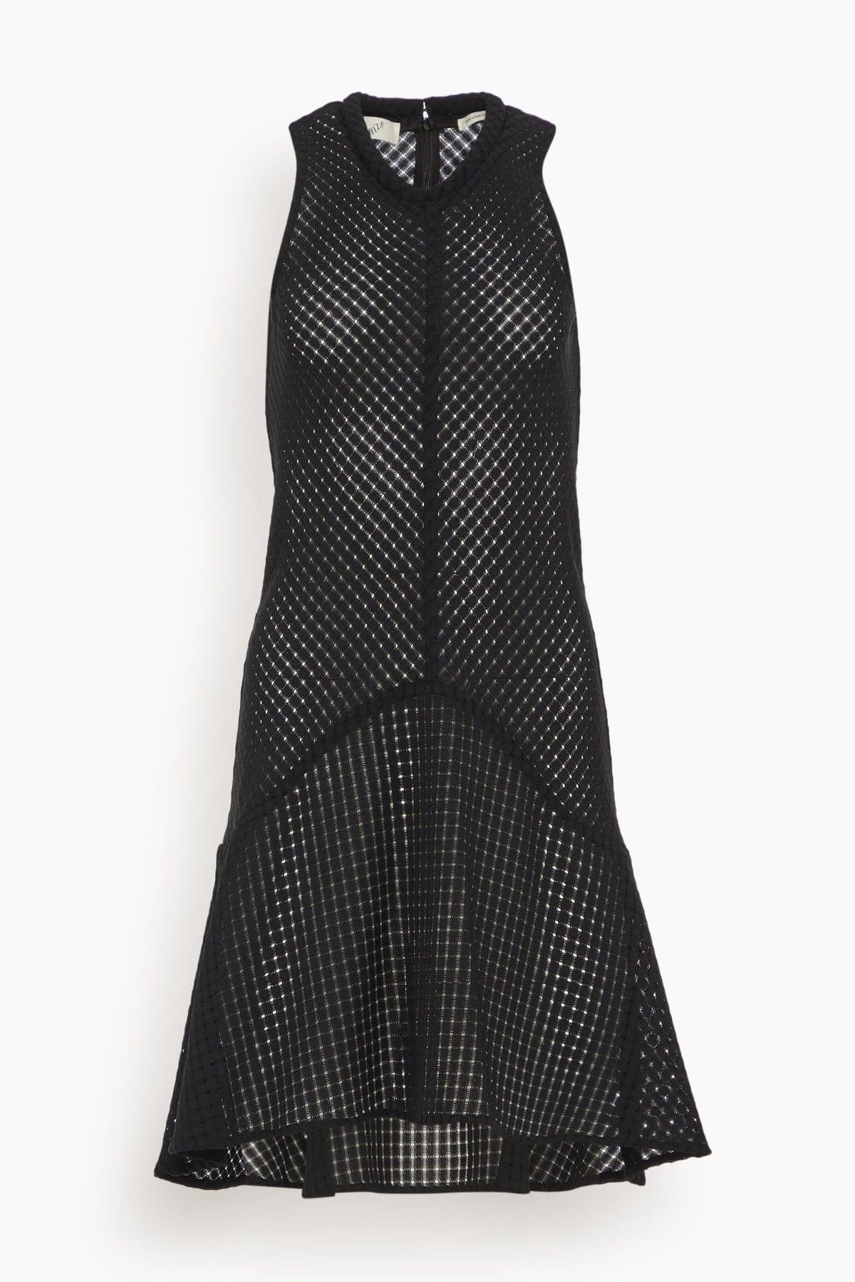 Bite Studios - Bite Studios Shield Organic Cotton Check Mini Dress in Black 36 / 4 US - Hampden Clothing Bite Studios - Bite Studios Shield Organic Cotton Check Mini Dress in Black 36 / 4 US - Hampden Clothing