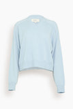 Loulou de Saison Anzor V-Neck Sweater in Light Blue