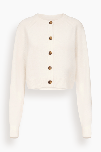 Loulou de Saison Heike Cropped Cardigan in Ivory – Hampden Clothing