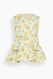 Tanya Taylor Astrid Top in Butter Multi