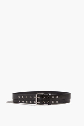 Split Belt in Black/Silver