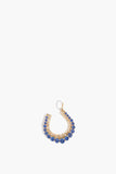 Vintage La Rose Necklaces Sapphire Horseshoe Pendant with Diamond Accents in 14k Yellow Gold
